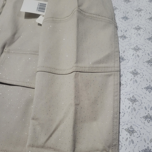 Breeze Vintage Be Stunning Metallic Glitter Fleck Jacket - Picture 7 of 12